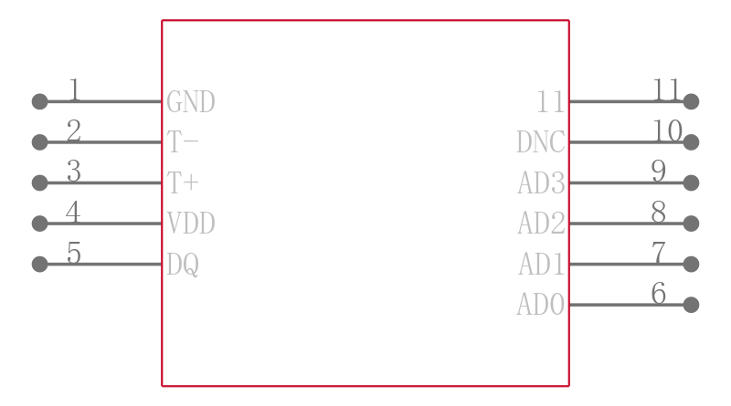 MAX31851SATB+T引脚图