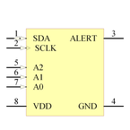 MCP9801-M/SN引脚图