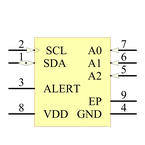 MCP9808T-E/MC引脚图