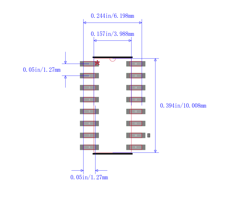 MAX4448ESE+封装图