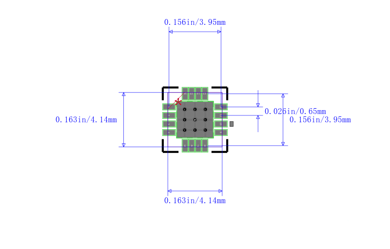 MSP430G2001IRSA16T封装图