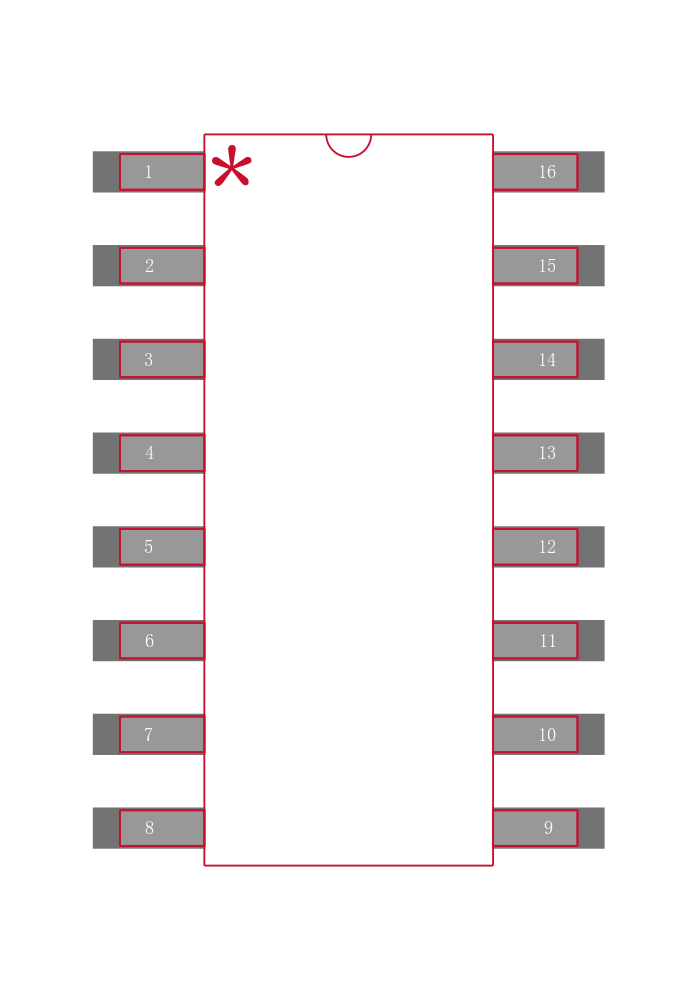 MC26LS30DR2G封装焊盘图