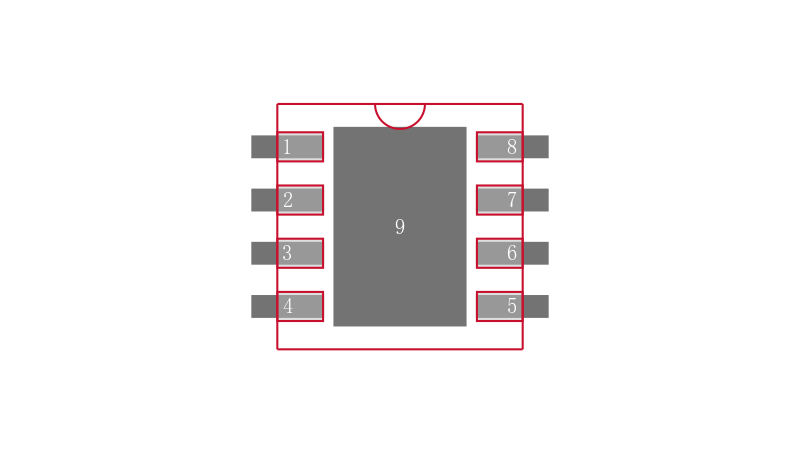 MCP1726-5002E/MF封装焊盘图