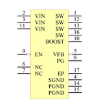 MCP16322T-ADJE/NG引脚图