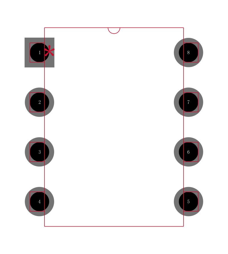 MC1458N封装焊盘图