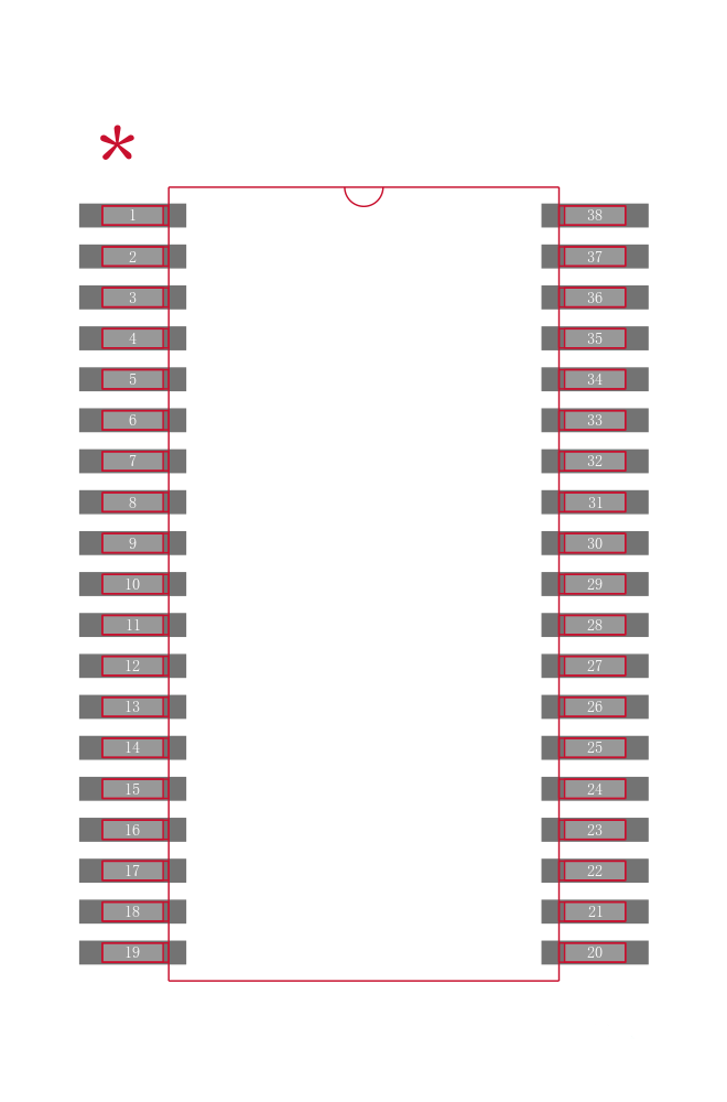 MSP430FR5735IDA封装焊盘图