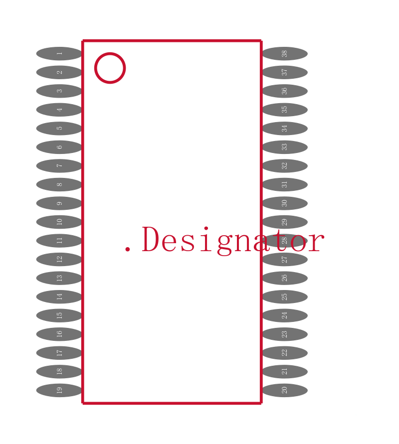 MSP430G2955IDA38封装焊盘图