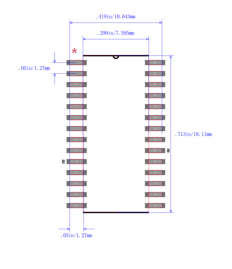 MSP430F123IDW封装图