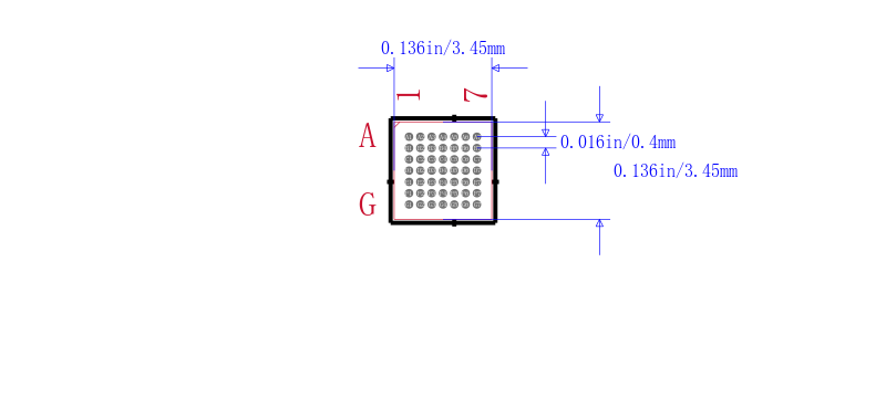 MSP430F2234IYFFT封装图