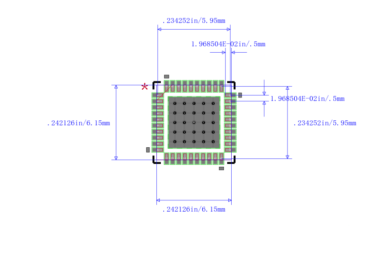 MSP430F2252IRHAT封装图