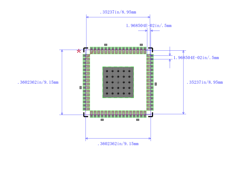 MSP430F233TRGCT封装图