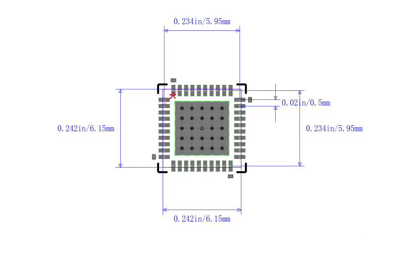 MSP430F2350TRHAT封装图