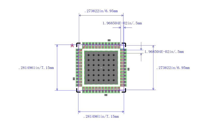 MSP430F5308IRGZT封装图