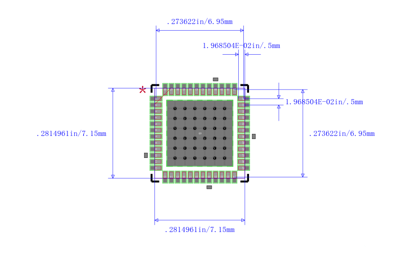 MSP430F5508IRGZR封装图