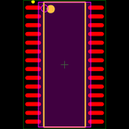 MSP430F123IDW封装焊盘图