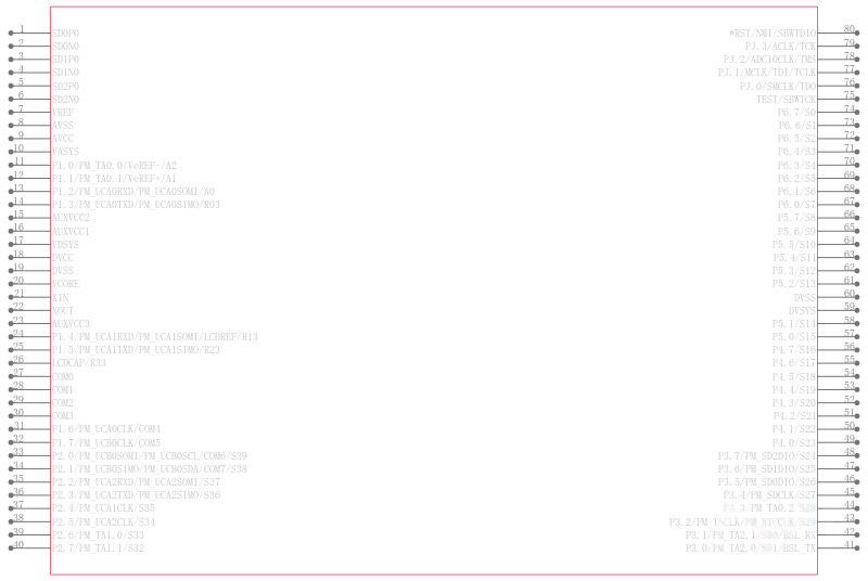 MSP430F6723IPNR引脚图