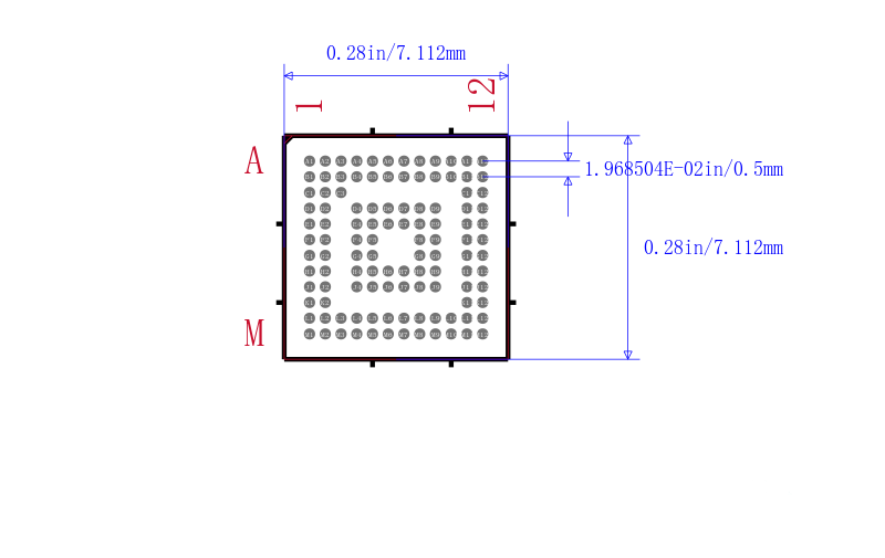 MSP430F6635IZQWR封装图