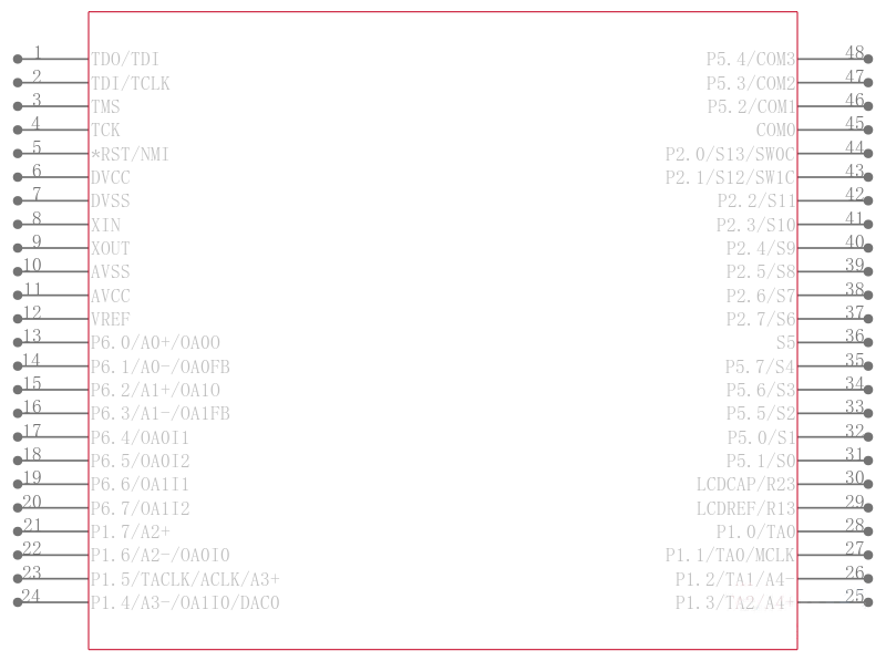 MSP430FG4270IDLR引脚图