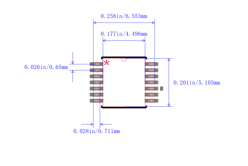 MAX4378TAUD+T封装图