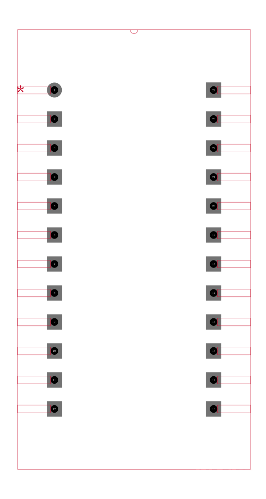 M48T86PC1封装焊盘图