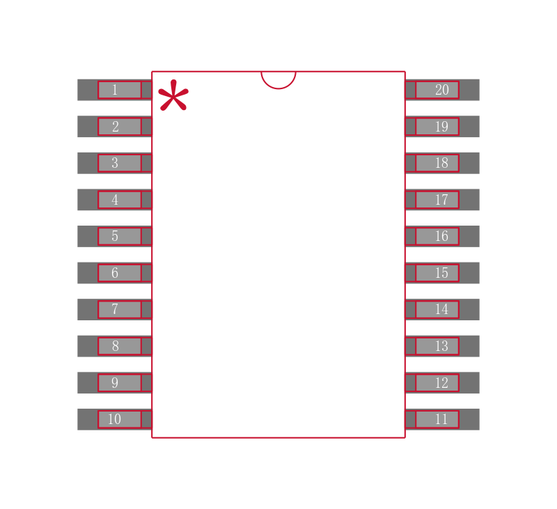 MC10EP17DTR2封装焊盘图