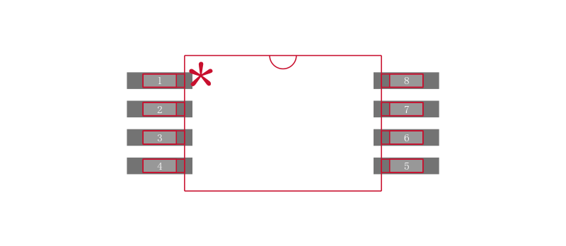 MCP6022T-E/ST封装焊盘图