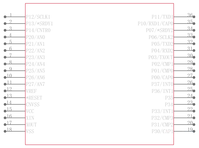 M37542F8FP引脚图