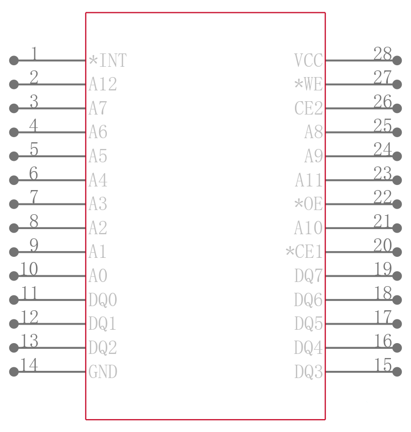 M48T18-100PC1引脚图