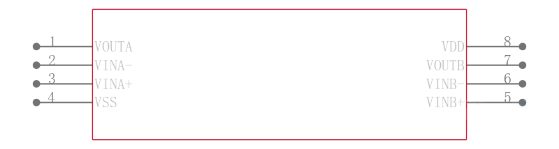 MCP6022T-E/ST引脚图