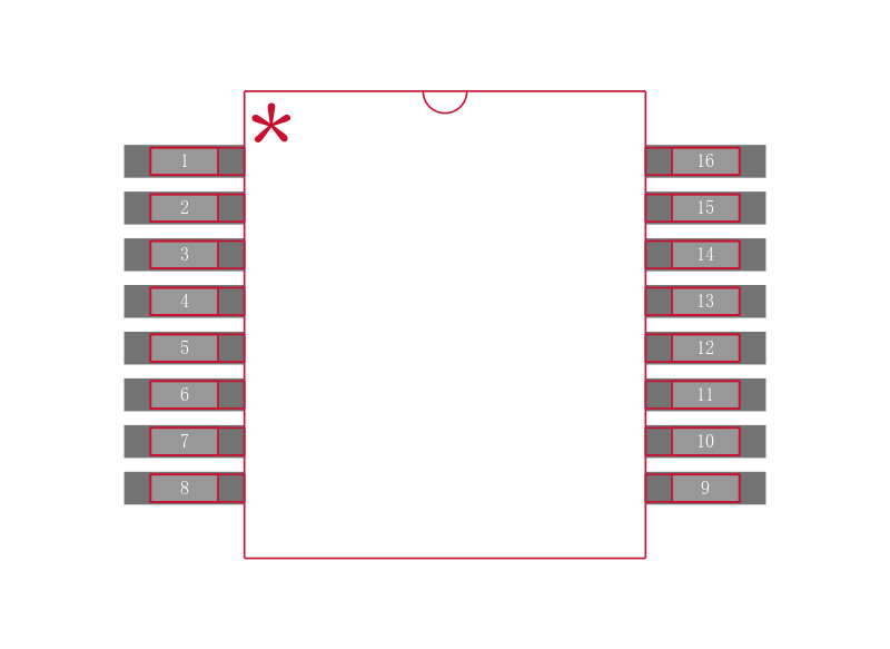 MAX3227EIDBG4封装焊盘图