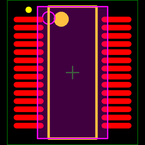 MCP23016T-I/SS封装焊盘图