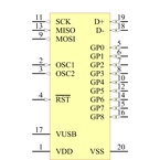 MCP2210T-I/SS引脚图