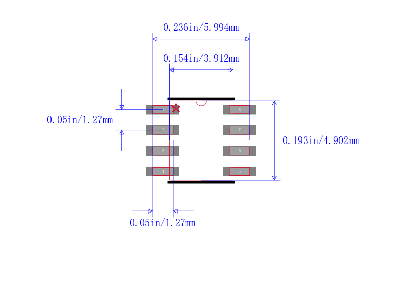 MCP3202T-BI/SN封装图
