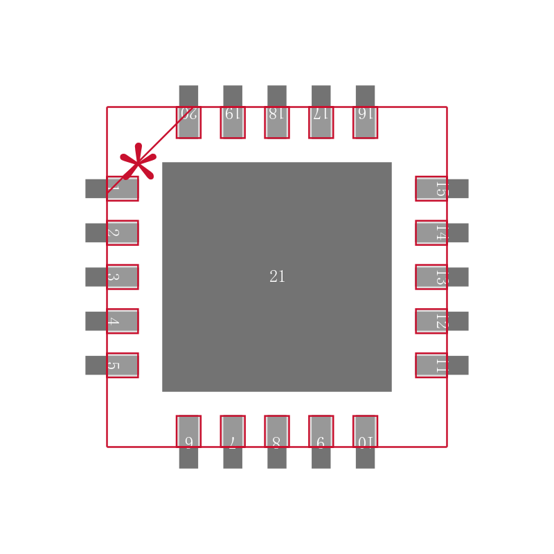 MCP41HV31T-103E/MQ封装焊盘图