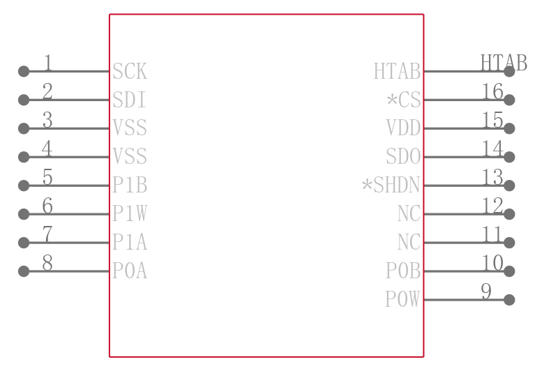 MCP4231-502E/ML引脚图