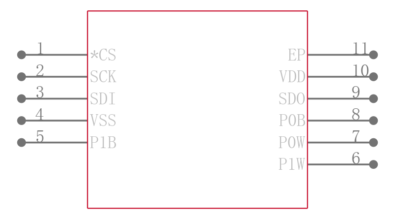 MCP4232-103E/MF引脚图