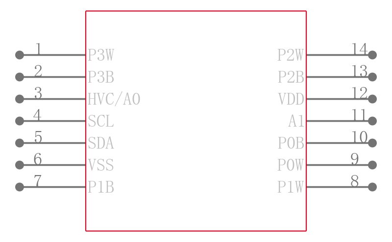 MCP4432-103E/ST引脚图