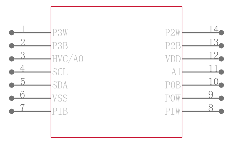 MCP4462-502E/ST引脚图