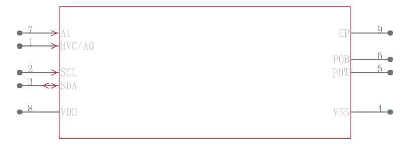 MCP4532T-503E/MF引脚图