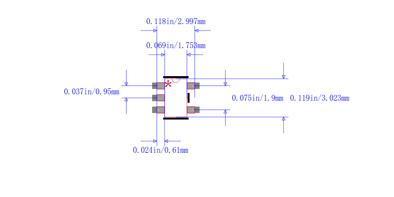 MIC5206-3.0YM5-TR封装图