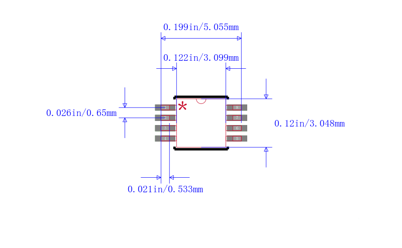 MIC5206-3.3YMM-TR封装图