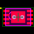 MCP73831T-2ACI/MC封装焊盘图