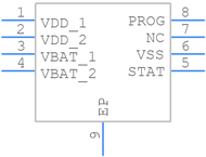 MCP73831-2ACI/MC引脚图