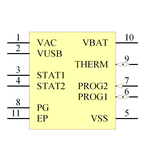 MCP73837T-NVI/MF引脚图