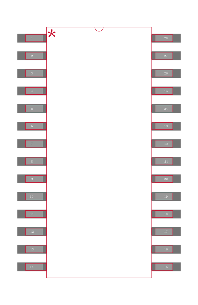 ADC12138CIWMX封装焊盘图