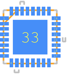 ADC12C105CISQ封装焊盘图