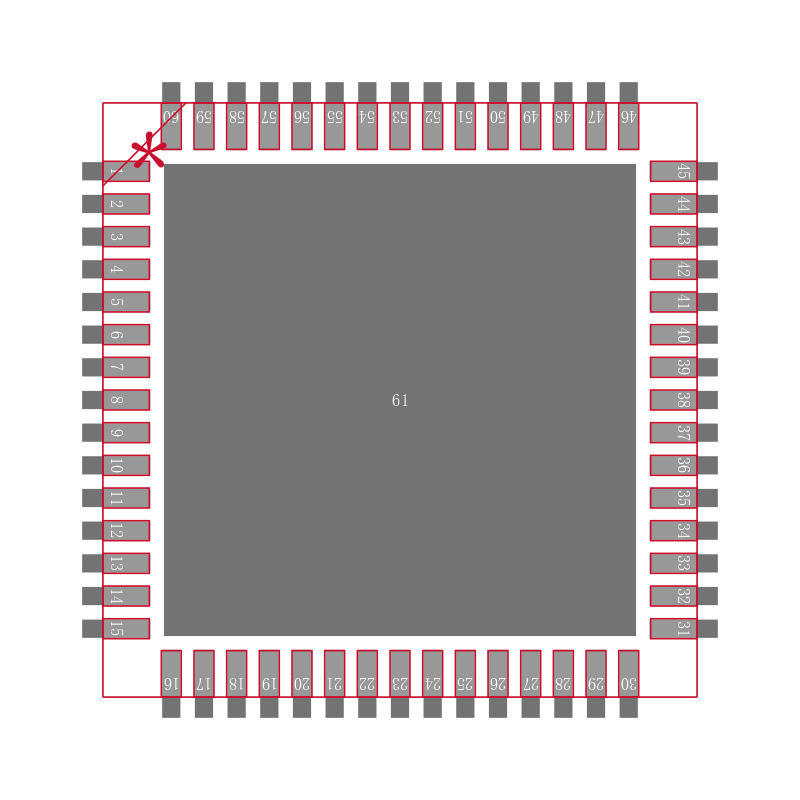 ADC14DC105CISQE/NOPB封装焊盘图