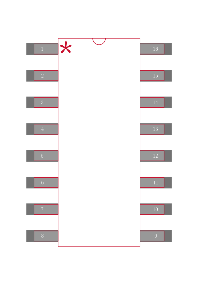 MC74LCX139DR2封装焊盘图