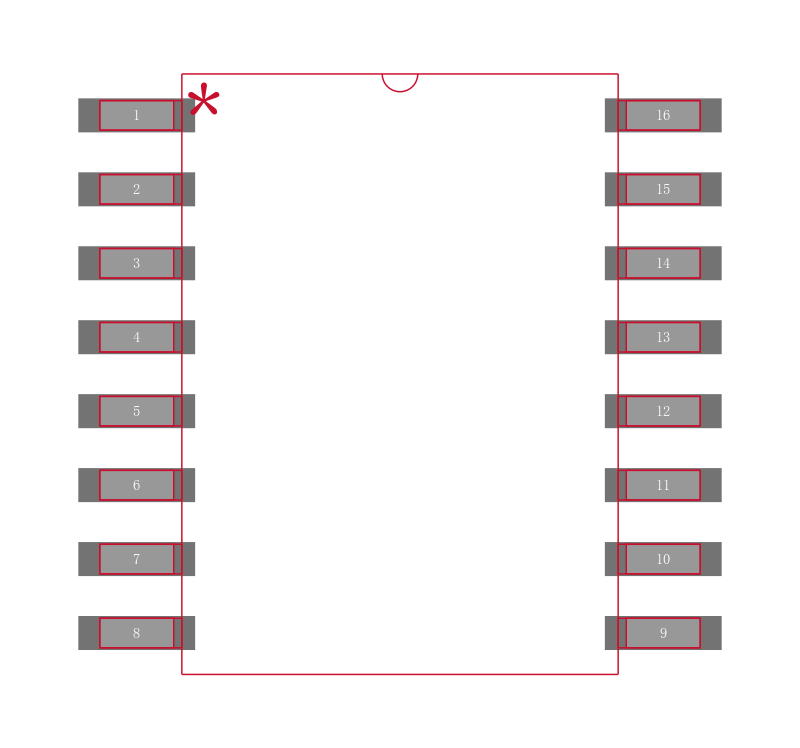 MCP1403-E/SO封装焊盘图