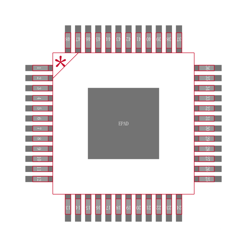 MCP8026T-115H/PT封装焊盘图